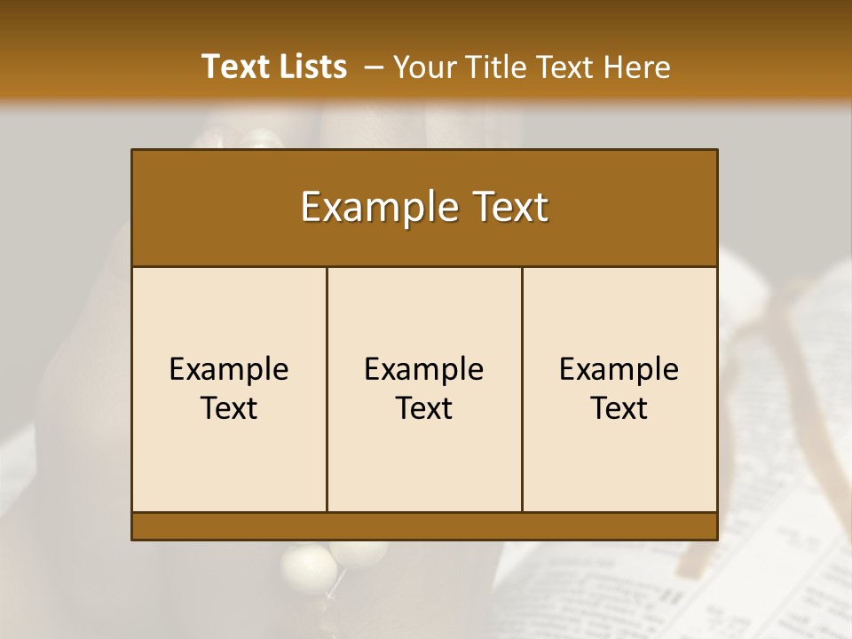 Brown Book God PowerPoint Template