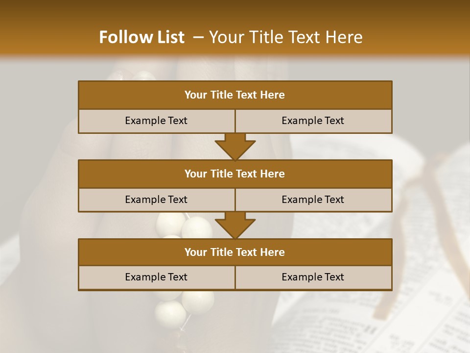 Brown Book God PowerPoint Template