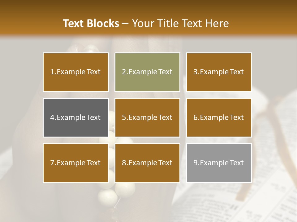 Brown Book God PowerPoint Template
