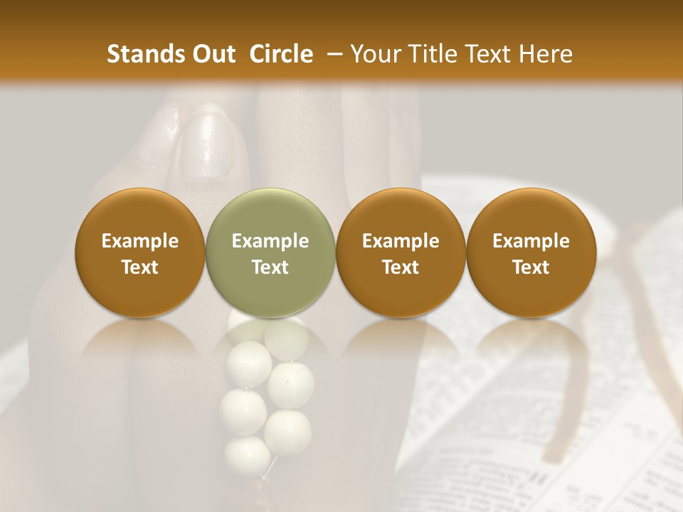 Brown Book God PowerPoint Template