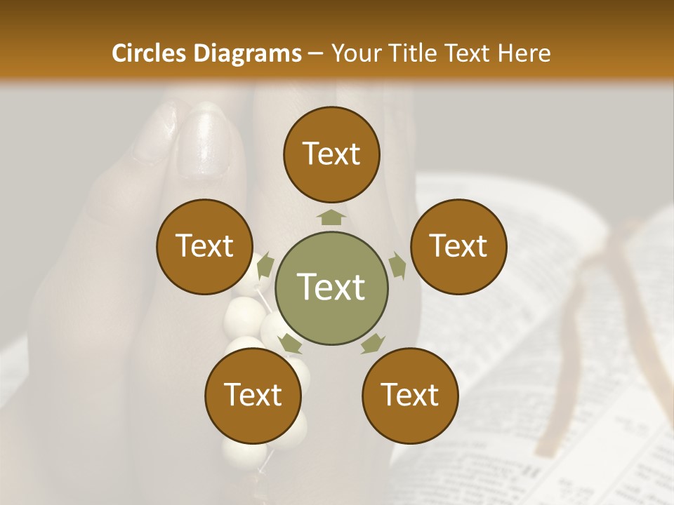 Brown Book God PowerPoint Template