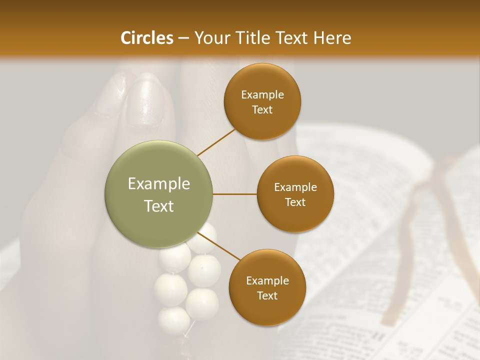 Brown Book God PowerPoint Template