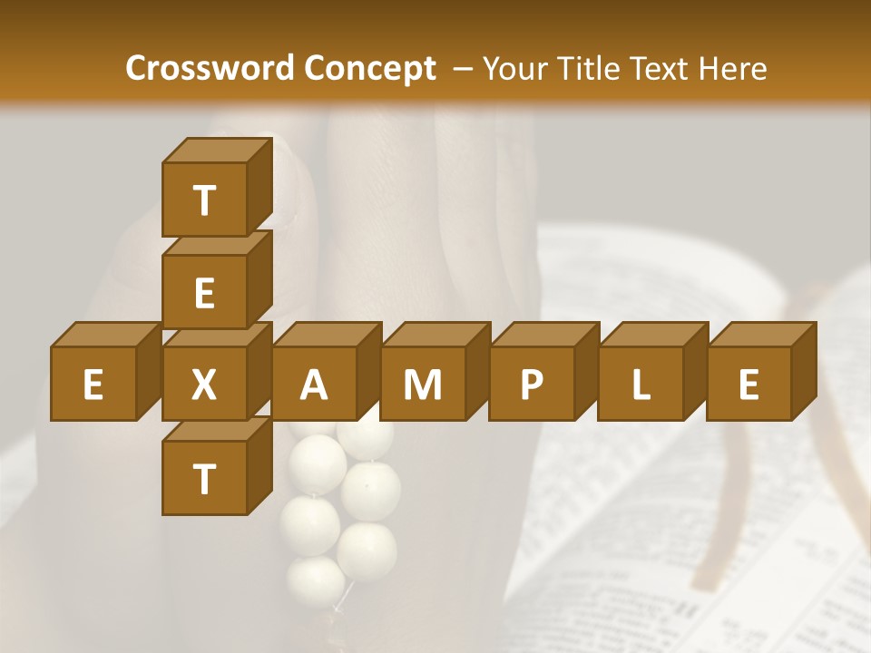 Brown Book God PowerPoint Template
