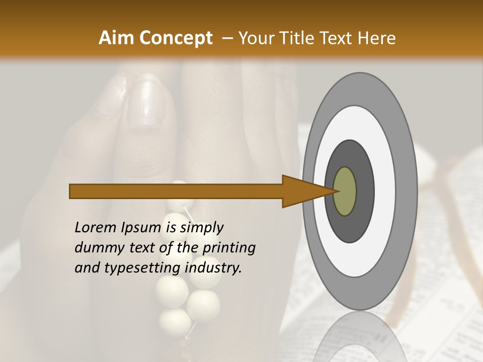 Brown Book God PowerPoint Template