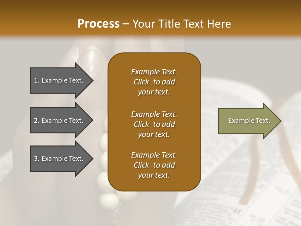 Brown Book God PowerPoint Template