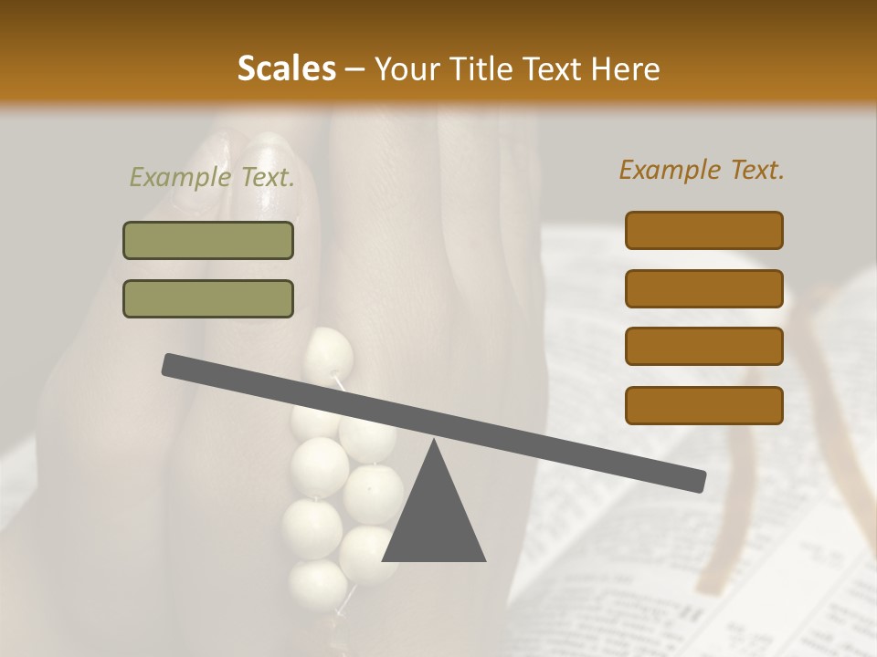 Brown Book God PowerPoint Template