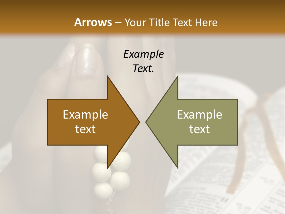 Brown Book God PowerPoint Template