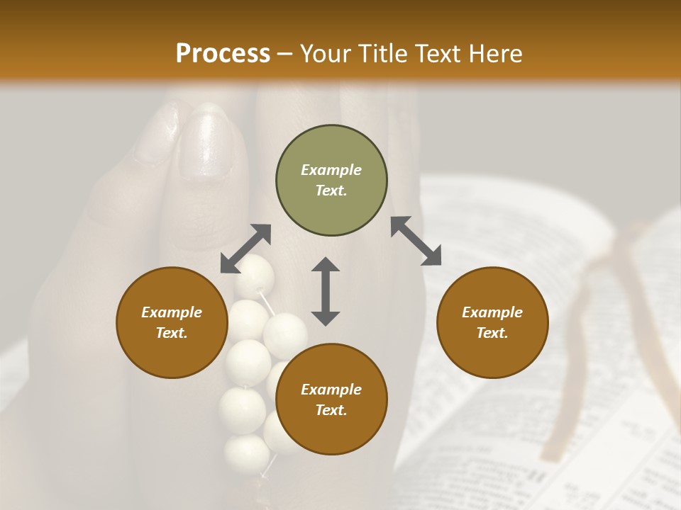 Brown Book God PowerPoint Template