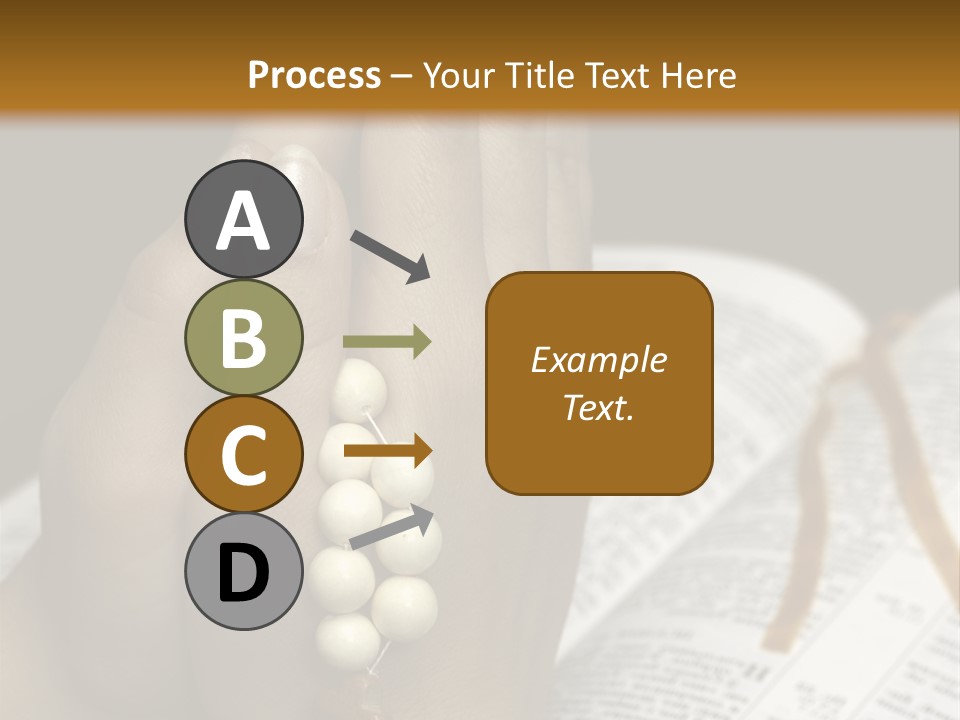 Brown Book God PowerPoint Template