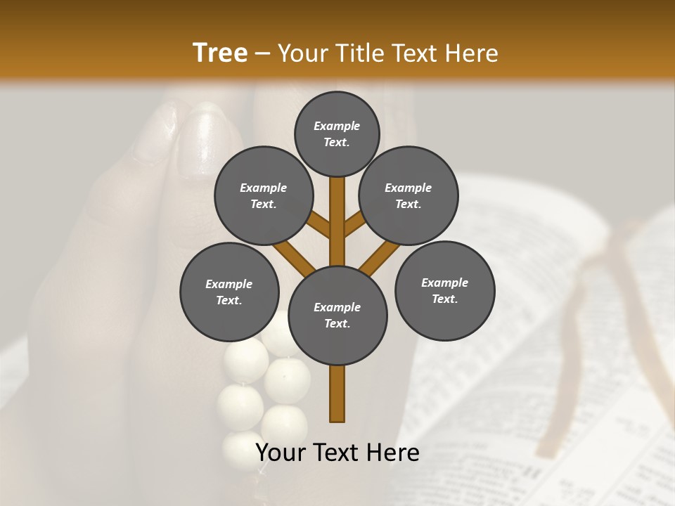 Brown Book God PowerPoint Template