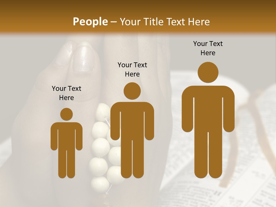 Brown Book God PowerPoint Template