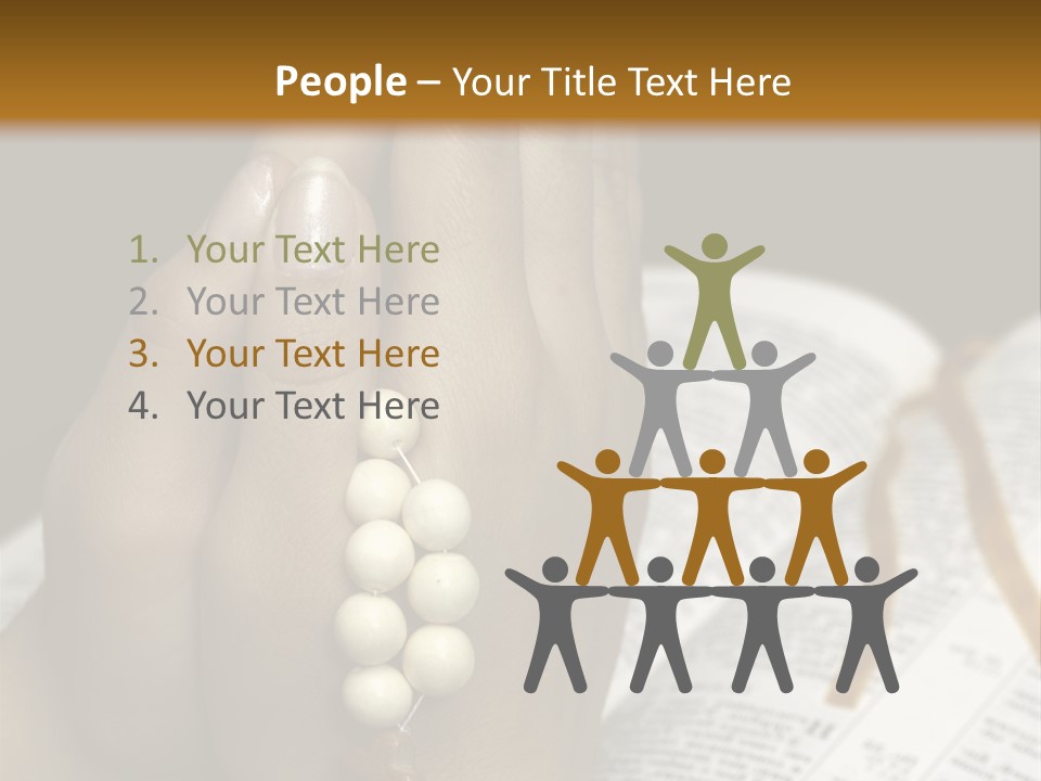 Brown Book God PowerPoint Template