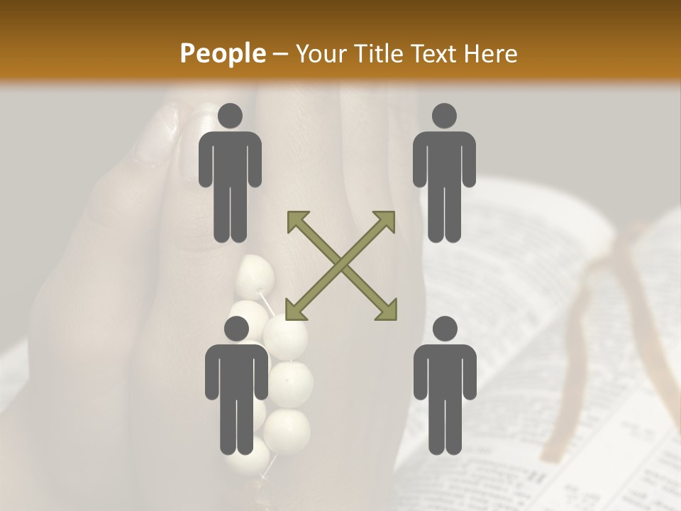 Brown Book God PowerPoint Template