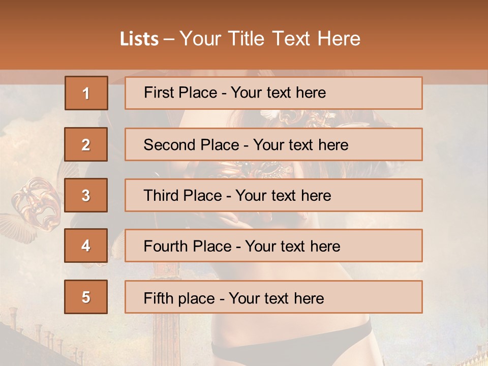 Venice Sensual Feminine PowerPoint Template