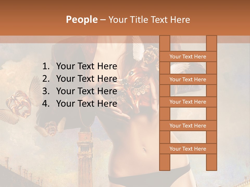Venice Sensual Feminine PowerPoint Template