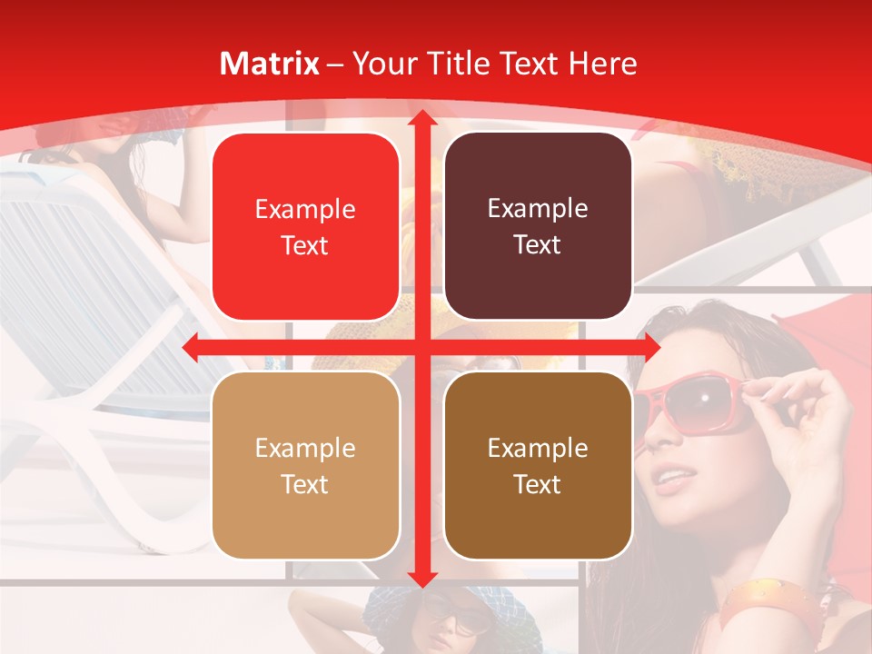 Lady Feminine Smiling PowerPoint Template