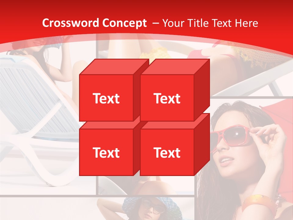 Lady Feminine Smiling PowerPoint Template