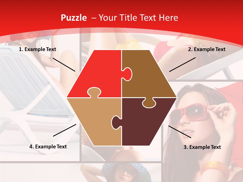 Lady Feminine Smiling PowerPoint Template