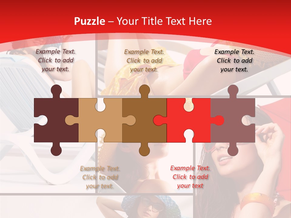 Lady Feminine Smiling PowerPoint Template