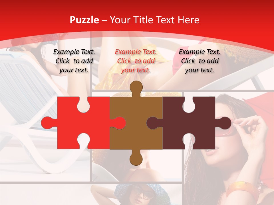 Lady Feminine Smiling PowerPoint Template