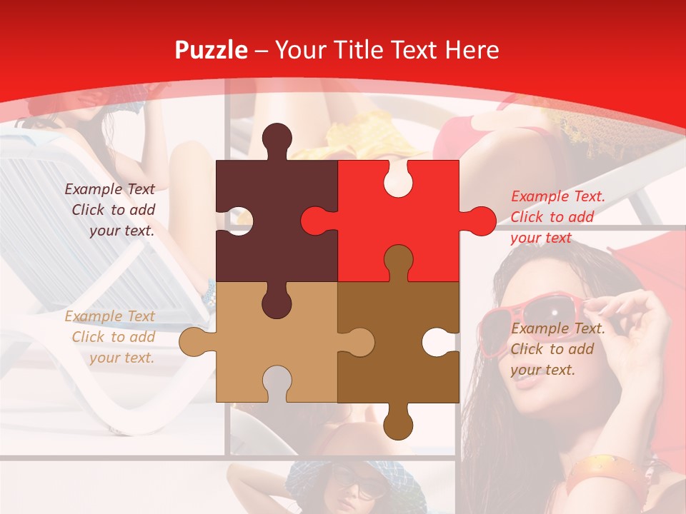 Lady Feminine Smiling PowerPoint Template