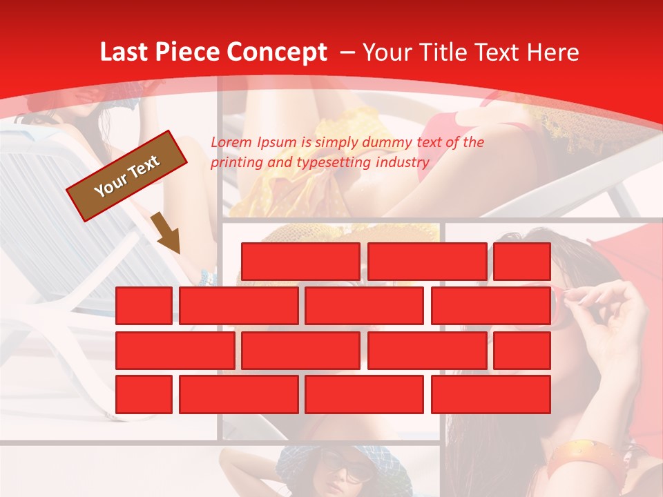 Lady Feminine Smiling PowerPoint Template