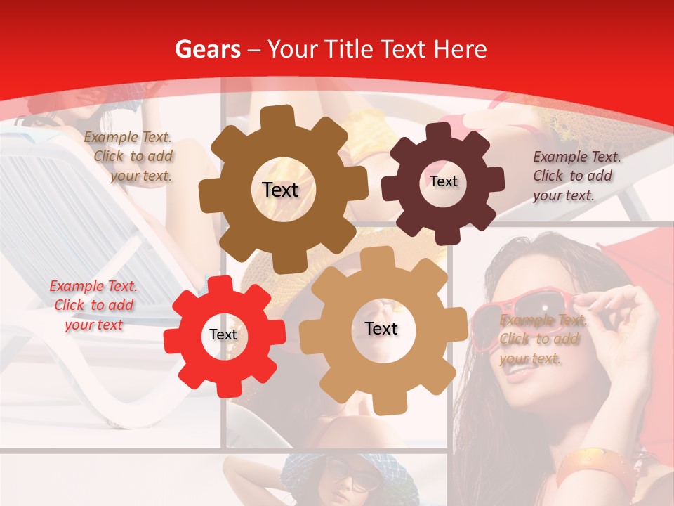 Lady Feminine Smiling PowerPoint Template