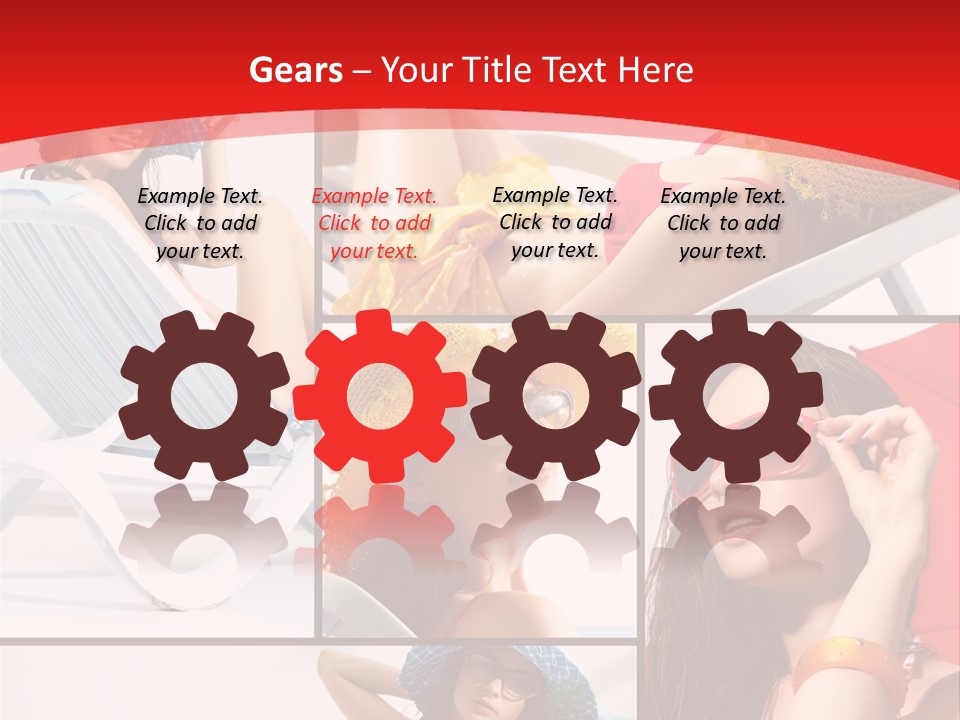 Lady Feminine Smiling PowerPoint Template