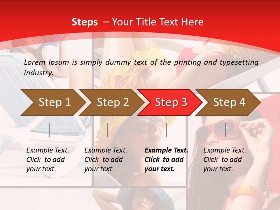 Lady Feminine Smiling PowerPoint Template