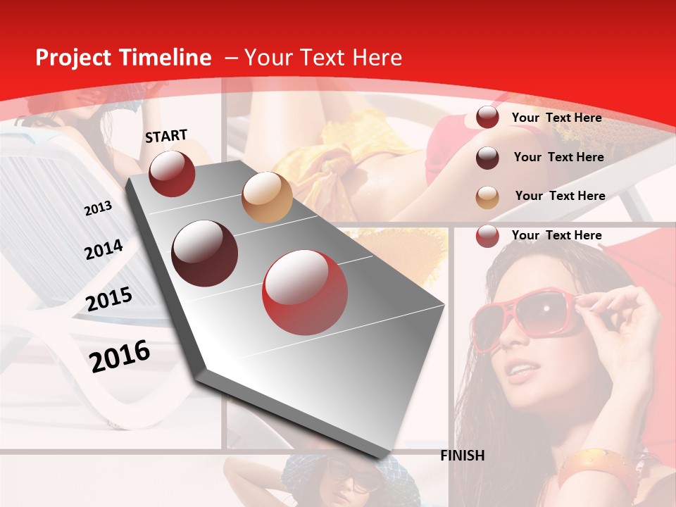 Lady Feminine Smiling PowerPoint Template