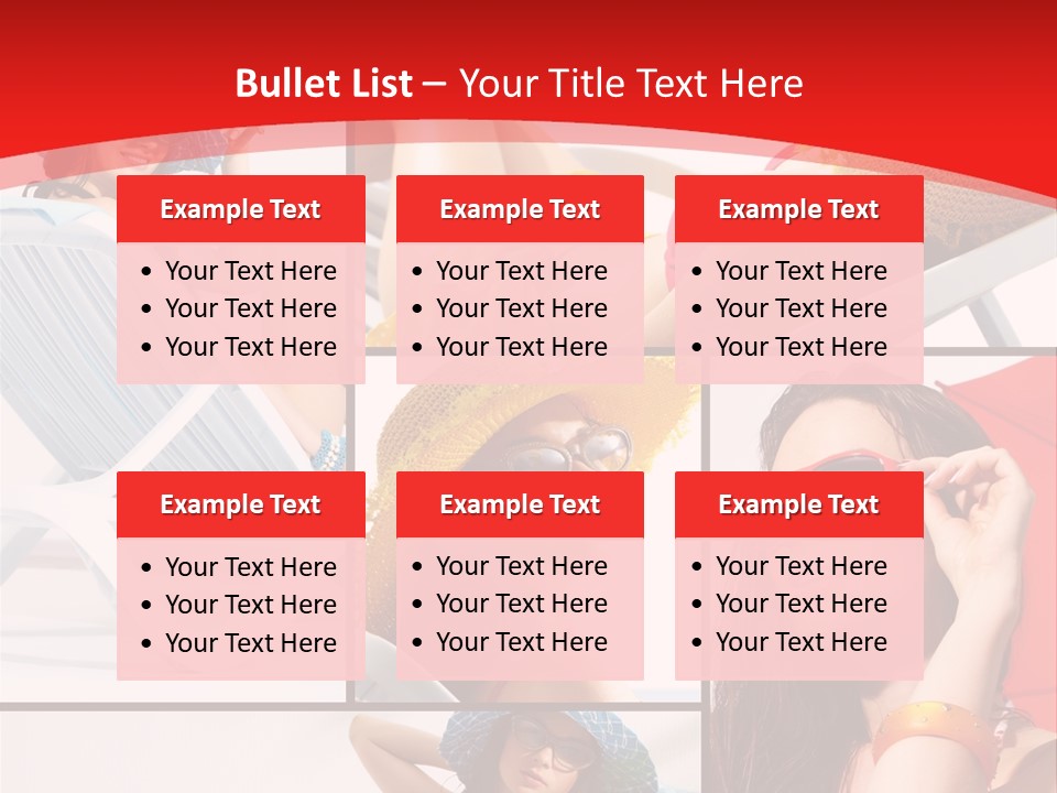 Lady Feminine Smiling PowerPoint Template