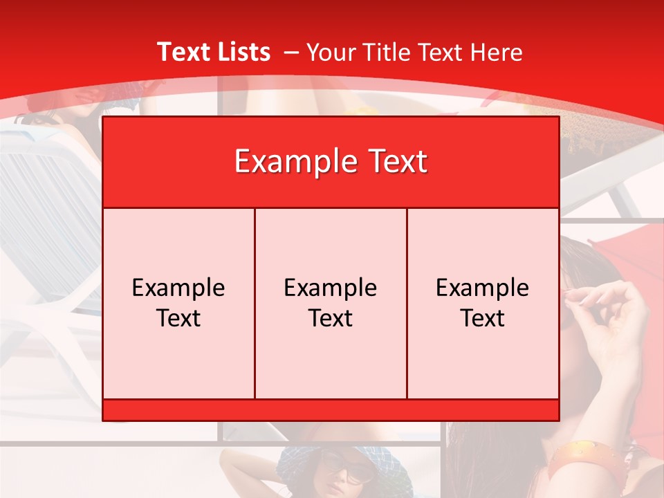 Lady Feminine Smiling PowerPoint Template