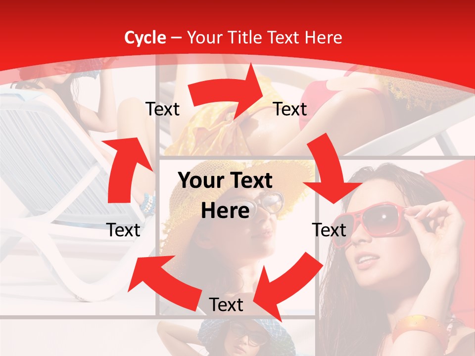 Lady Feminine Smiling PowerPoint Template