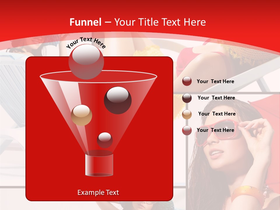 Lady Feminine Smiling PowerPoint Template