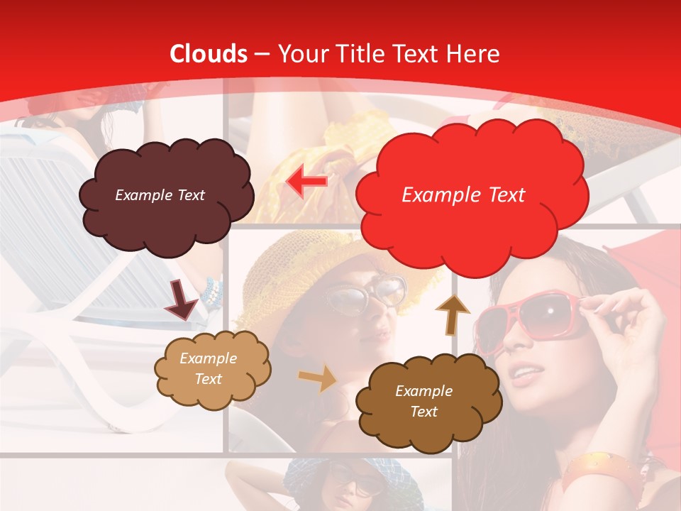 Lady Feminine Smiling PowerPoint Template