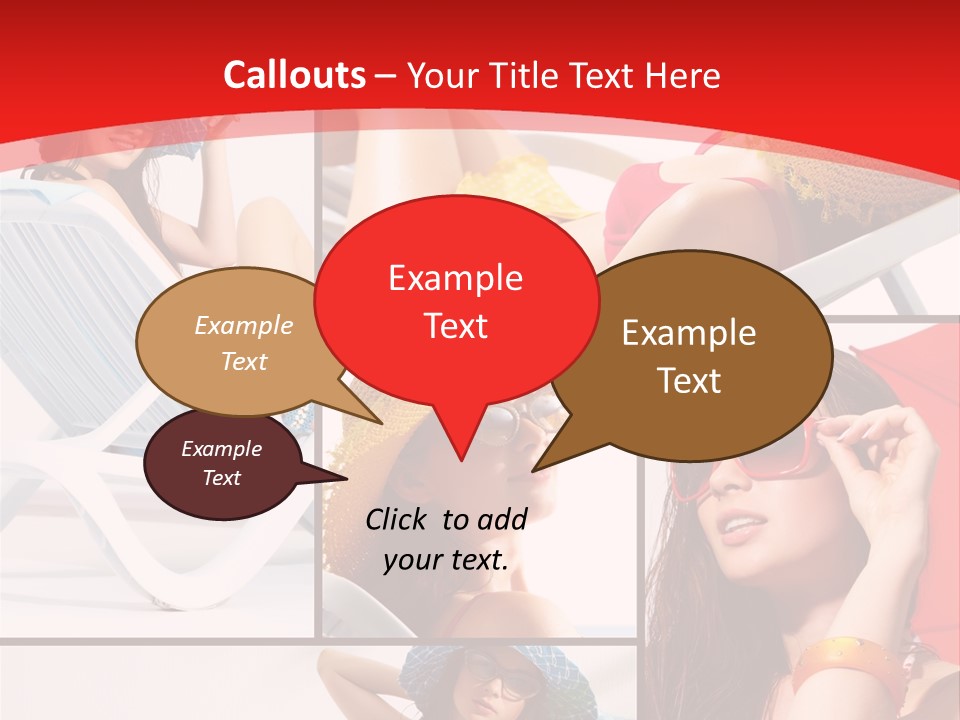 Lady Feminine Smiling PowerPoint Template