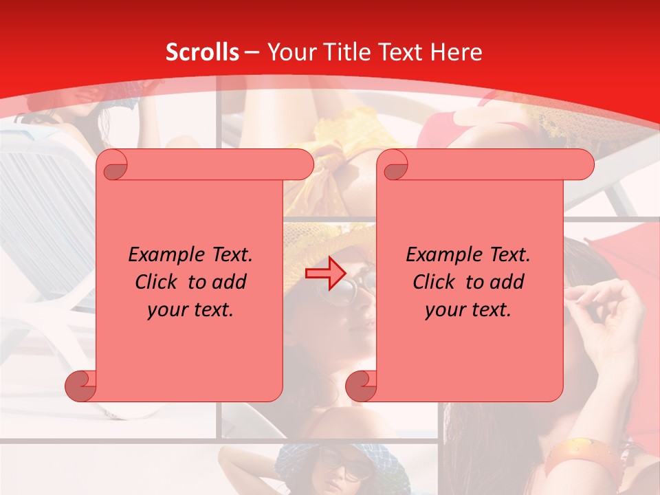 Lady Feminine Smiling PowerPoint Template