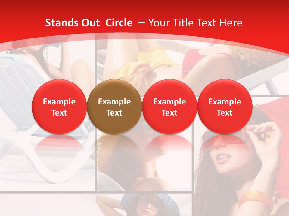 Lady Feminine Smiling PowerPoint Template