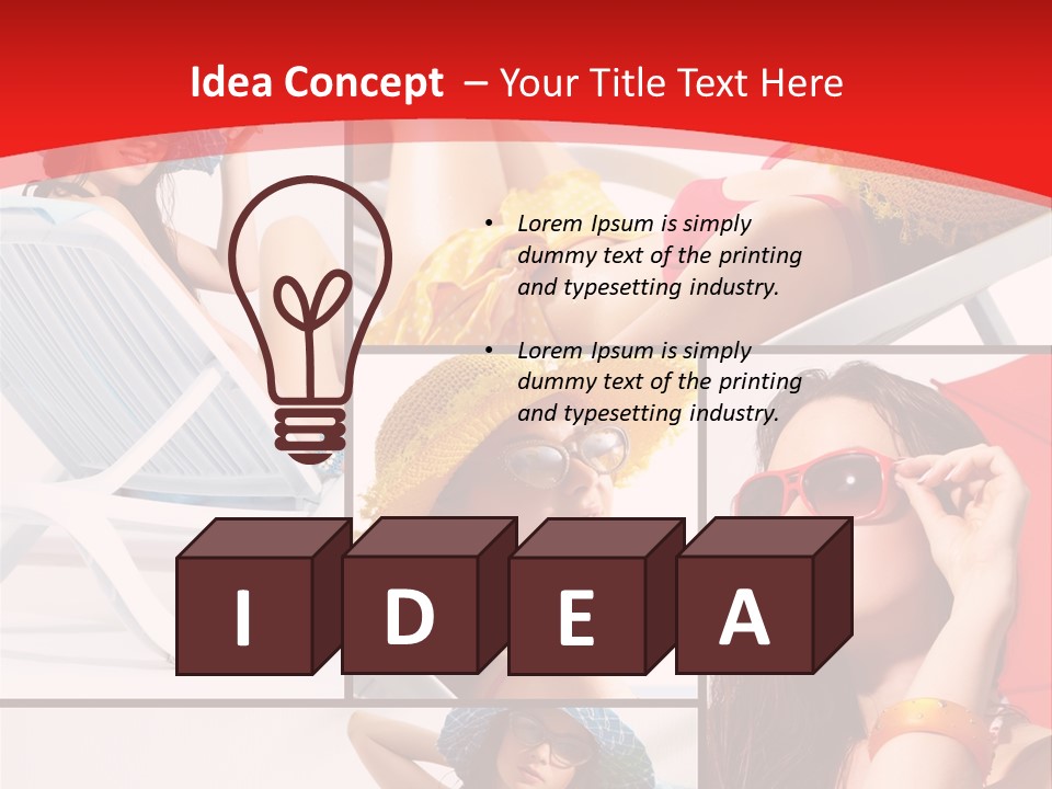 Lady Feminine Smiling PowerPoint Template