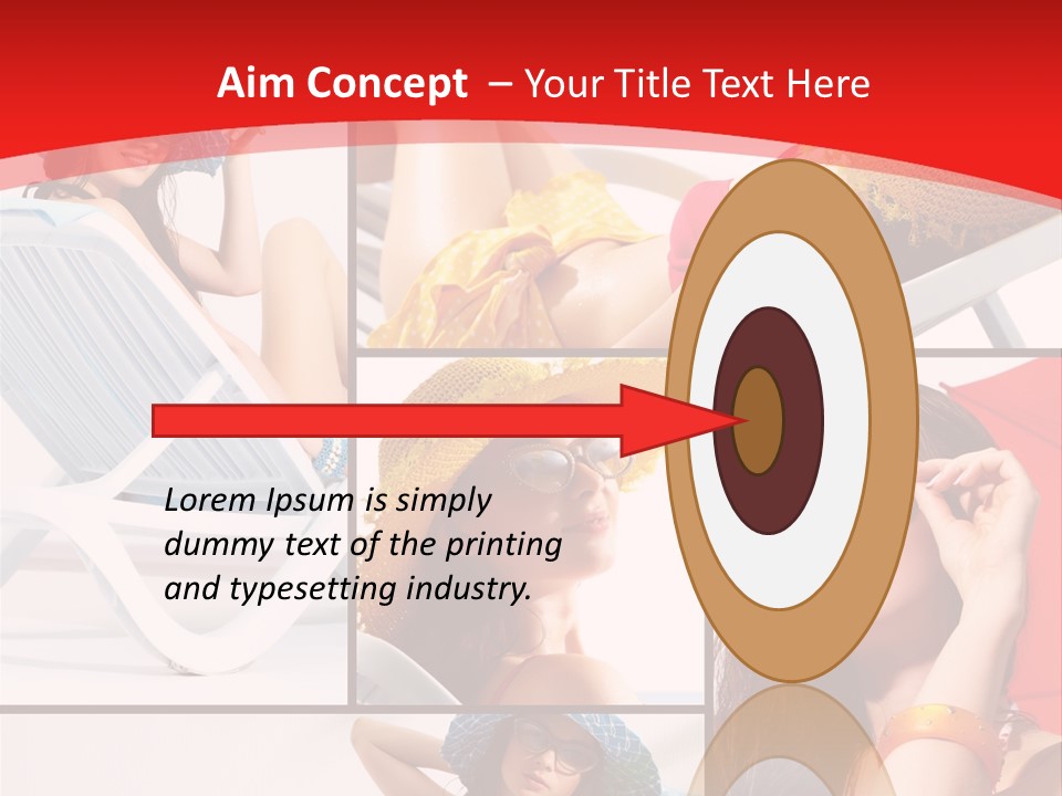 Lady Feminine Smiling PowerPoint Template