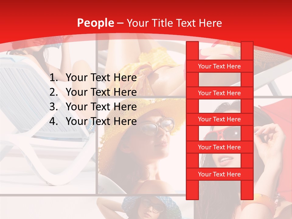 Lady Feminine Smiling PowerPoint Template