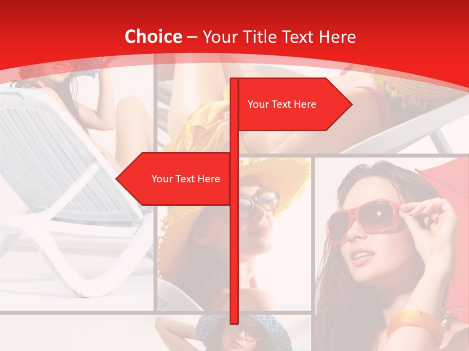 Lady Feminine Smiling PowerPoint Template