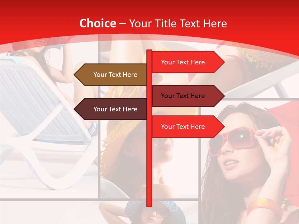 Lady Feminine Smiling PowerPoint Template