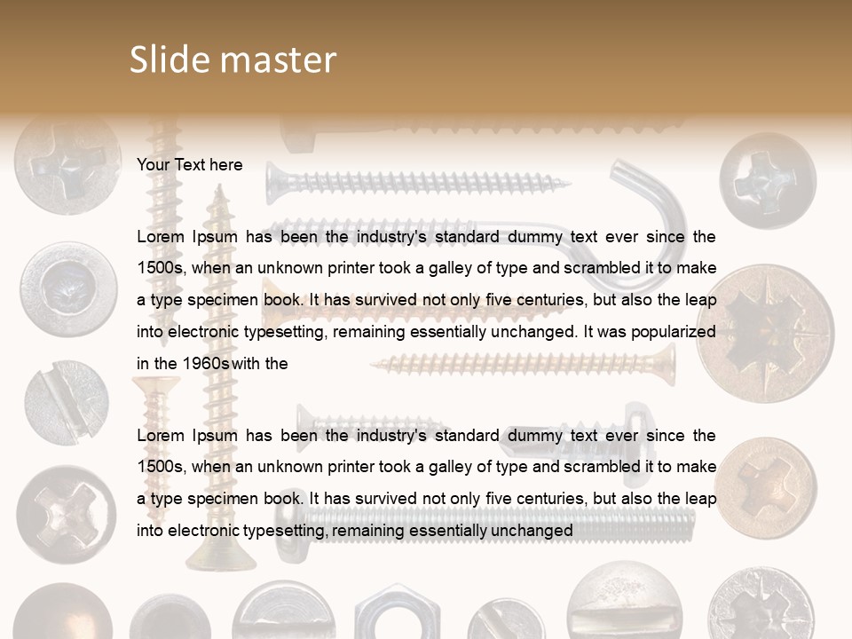 Construction Isolated Pattern PowerPoint Template