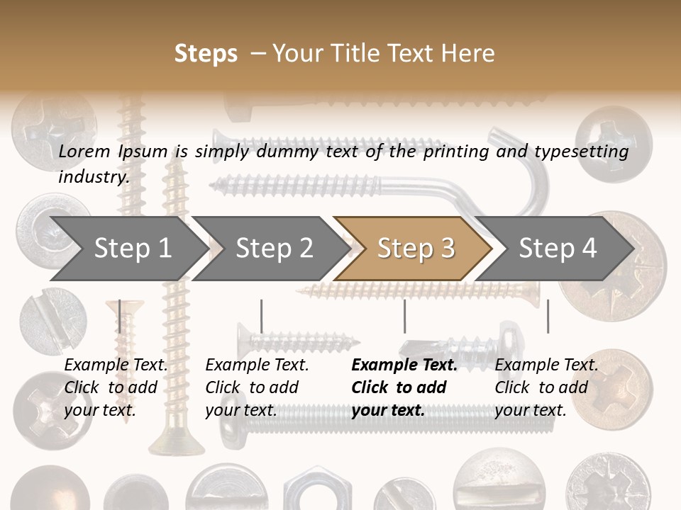 Construction Isolated Pattern PowerPoint Template