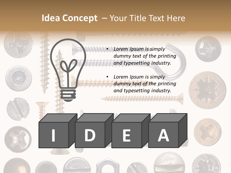 Construction Isolated Pattern PowerPoint Template