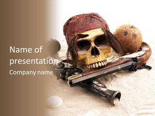 Skeleton Black Bone PowerPoint Template