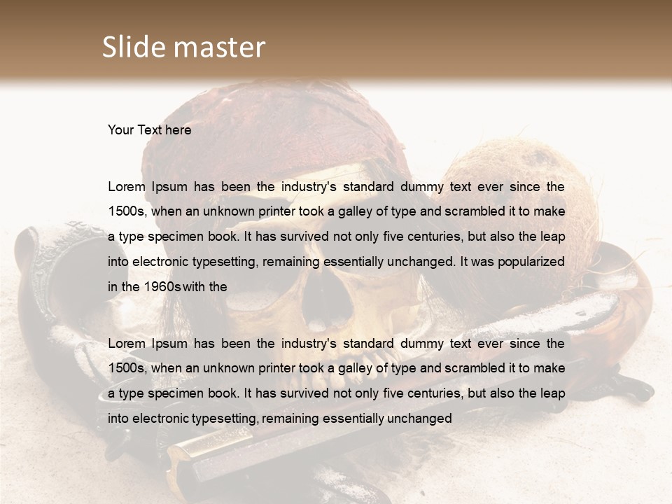 Skeleton Black Bone PowerPoint Template