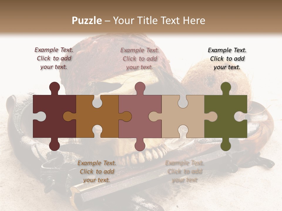 Skeleton Black Bone PowerPoint Template