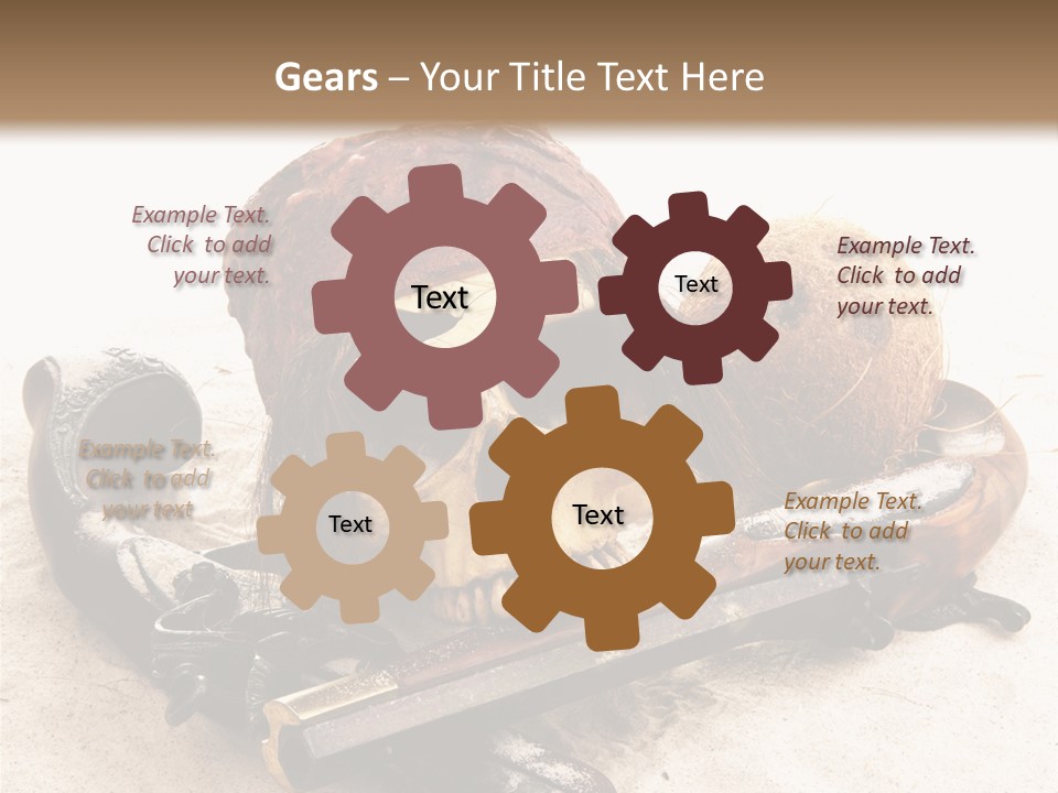 Skeleton Black Bone PowerPoint Template